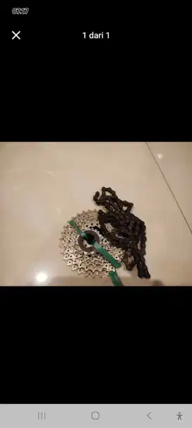 Sprocket dan rantai mtb 9 speed
