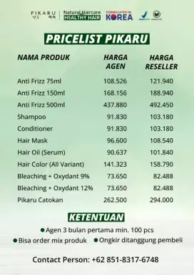 Produk Pikaru harga Reseler & agen