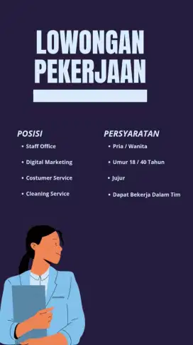 loker bagi yang menbutuhkan