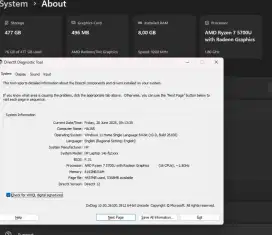 Laptop HP 14 amd ryzen 7