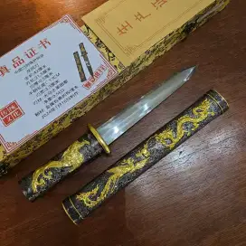 PISAU ANTIK dragon phoniex chinese dagger