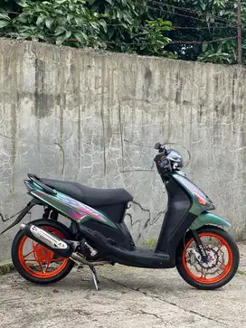 mio sporty 2007 bunglon 180cc ful restorasi