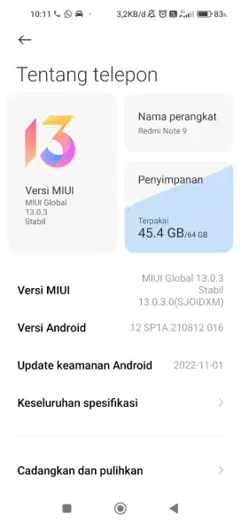 Redmi Note 9 4/64