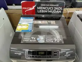 Mesin Cuci Top Load Polytron 8 KG Bisa Dicicil Tanpa DP Bunga 0%