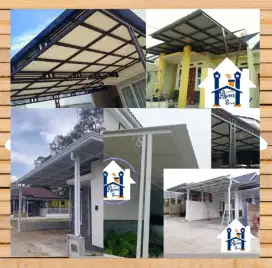Kanopi atap teras garasi pintu pagar teralis