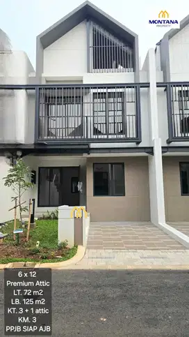 Dijual Rugi Rumah Baru LEONORA 3 Lantai di Summarecon
