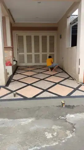 lantai batu sikat