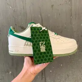 Sepatu Nike Air Force 1 Low NAI-KE ‘White/Green’