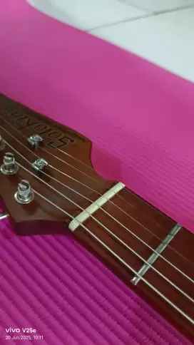 Soloking T-1B Vintage MKII with Roasted Maple Neck and FB Shell Pink