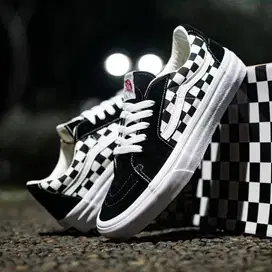Vans Sk8 Low Checkerboard Black True White