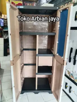 Promo Murah Lemari Pakain Jumbo Premium Kaca Full Kunci