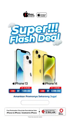 IPHONE 13 128GB GARANSI RESMI TAM IBOX FREE TECPROTECT SELAMA 12 BULAN