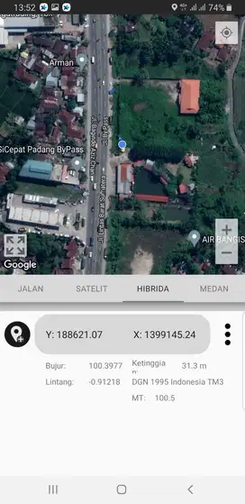 DIJUAL TANAH DI JALAN BY PASS PADANG
