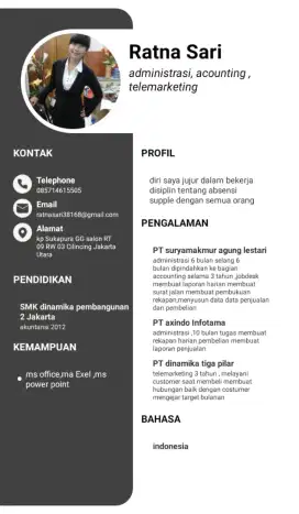 Cari lowongan admin