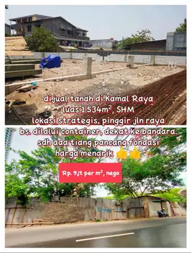 Jual Tanah Di Kamal Raya