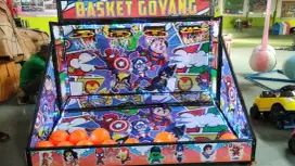 Jual basket goyang lengkap aksesoris lampu LED bola basket termurah