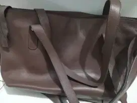 Tas slimp wanita warna coffee
