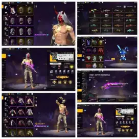 Jual beli akun ff ber SG harga murah barang bagus