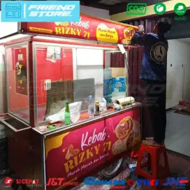 Gerobak Kebab Fullset Siap Pakai (Second)