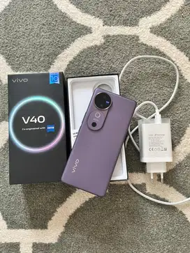 DIJUAL VIVO V40 5G purple 12/256 98% like new