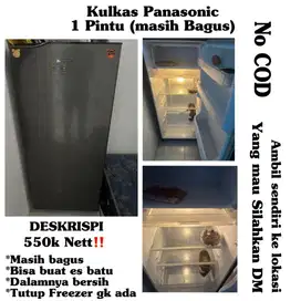 KULKAS PANASONIC 1 pintu BAGUS
