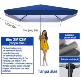 Tenda payung 2x2
