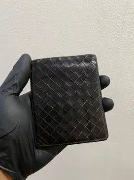 Dompet pria bottega veneta black original sale net price