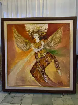 LUKISAN CANVAS BEKAS