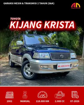 Toyota Kijang Krista 2.0 M/T 2002 Bensin