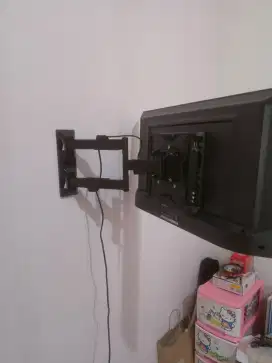 Jual bantu pasang bracket tv led lcd tv import NB