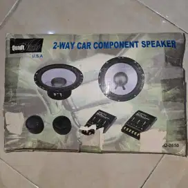 JUAL QUADT AUDIO USA 2-WAY CAR COMPONENT SPEAKER BEKAS MURAH