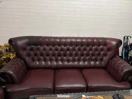 Dijual sofa 1 set (3 kursi) + meja mewah dan mulus