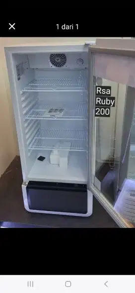 Showcase Kulkas Pendingin Minuman Display Cooler Rsa Ruby 200