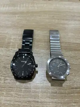 FS: Calvin Klein CK Chronograph Swiss Made dan Fossil Machine Black