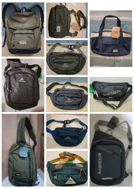 Tas Slempang/Pinggang/Waistbag/Ransel Merk EIGER DIJAMIN 100% ORIGINAL