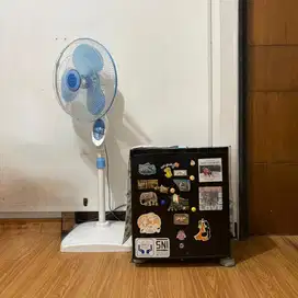Kipas Angin Miyako & Remote, Mini Bar Kulkas