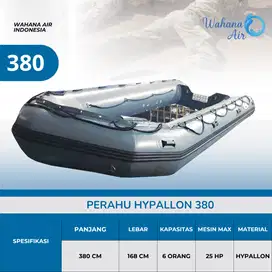 PERAHU HYPALLON 380 BERKAPASITAS 6 ORANG | PERAHU STANDAR MILITER