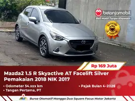 [ LOW KM ] Mazda2 Mazda 2 1.5 R AT Facelift Silver NIK 2017/2018