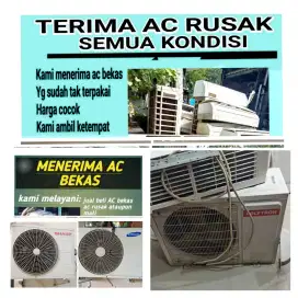 Terima ac bekas rusak