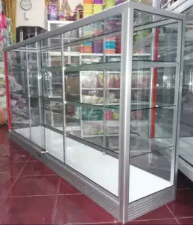 Etalase Panjang 2Mx1M Kondisi Baru