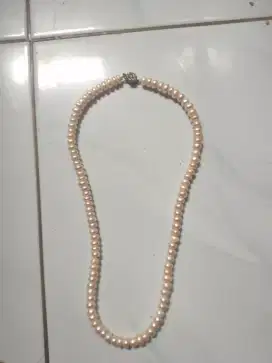Kalung mutiara asli
