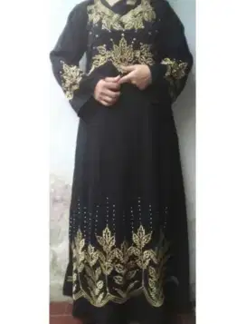 Baju muslim bahan jatuh tidak kusut juga bordiran size M