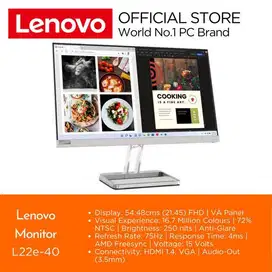 Monitor Lenovo L22e 40 21.5″ FHD VA / 99% sRGB / 75Hz