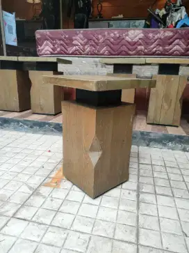 Kursi / Bangku Stool Kayu Besi Tebal