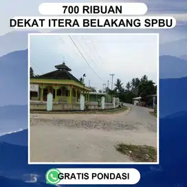 TANAH TANAH MURAH DEKAT KAMPUS ITERA DAN DEKAT DENGAN DUA JALUR ITERA