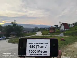 Kavling SHM Puncak Dua, Bisa Mobil Masuk – View Alam Luar Biasa