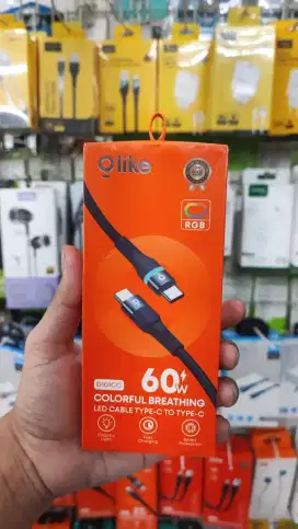 KABEL DATA TYPE C TO C 60W OLIKE D101CC
