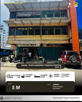 Dijual Ruko Gandeng Tanjung Pantun Jodoh
