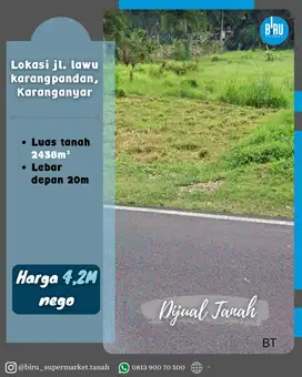 Tanah Pinggir Jalan Lawu Karangpandan