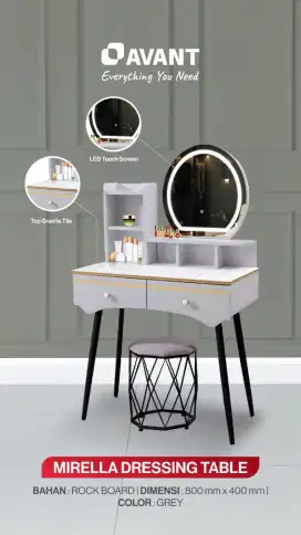 Meja rias minimalis